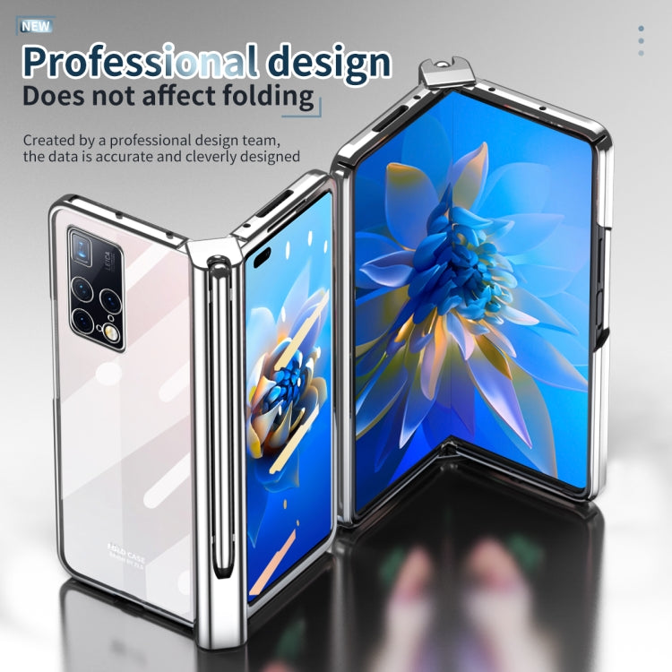 For Huawei Mate X2 Electroplating Hinge Phone Case with Stylus