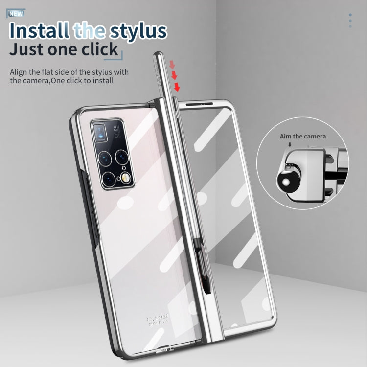 For Huawei Mate X2 Electroplating Hinge Phone Case with Stylus