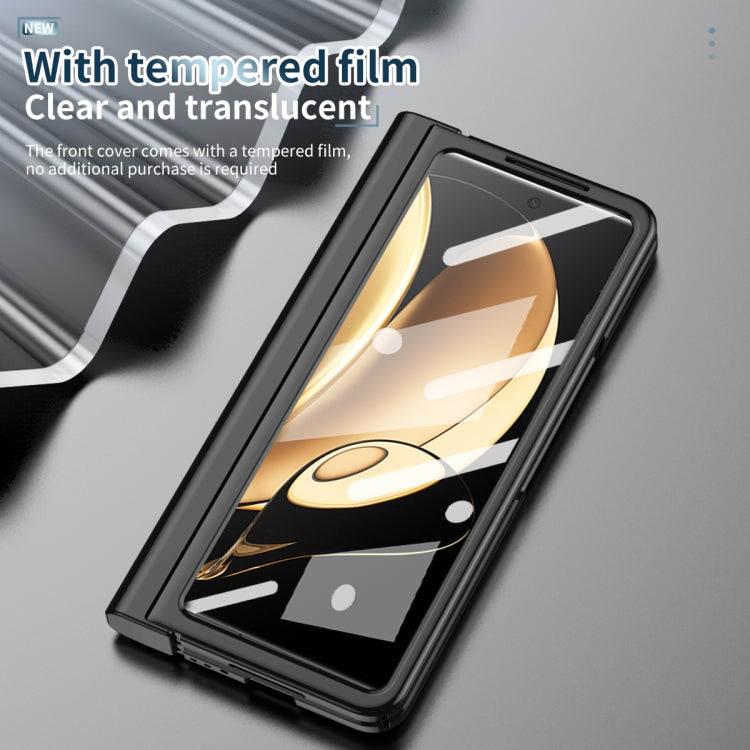 For Honor Magic V Full Body Electroplating Hinge Phone Case with Stylus