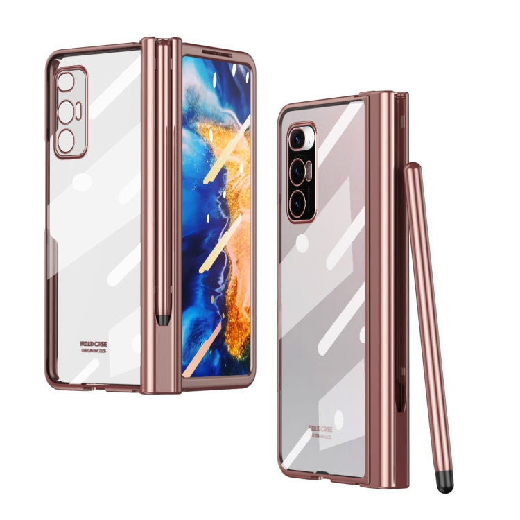 For Xiaomi Mi Mix Fold Full Body Electroplating Hinge Phone Case with Stylus