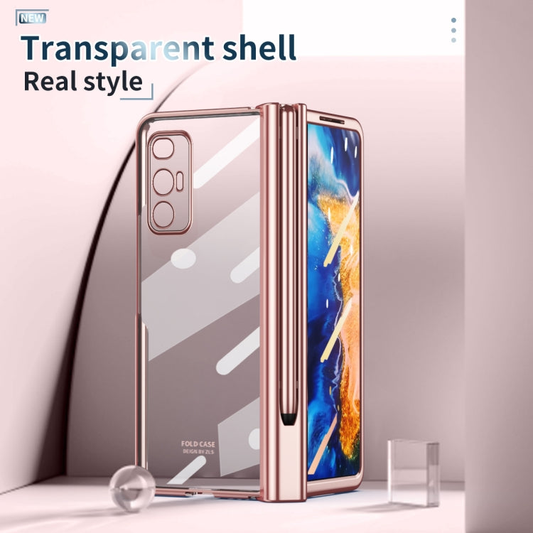 For Xiaomi Mi Mix Fold Full Body Electroplating Hinge Phone Case with Stylus
