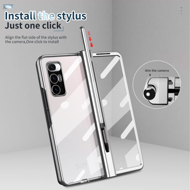 For Xiaomi Mi Mix Fold Full Body Electroplating Hinge Phone Case with Stylus
