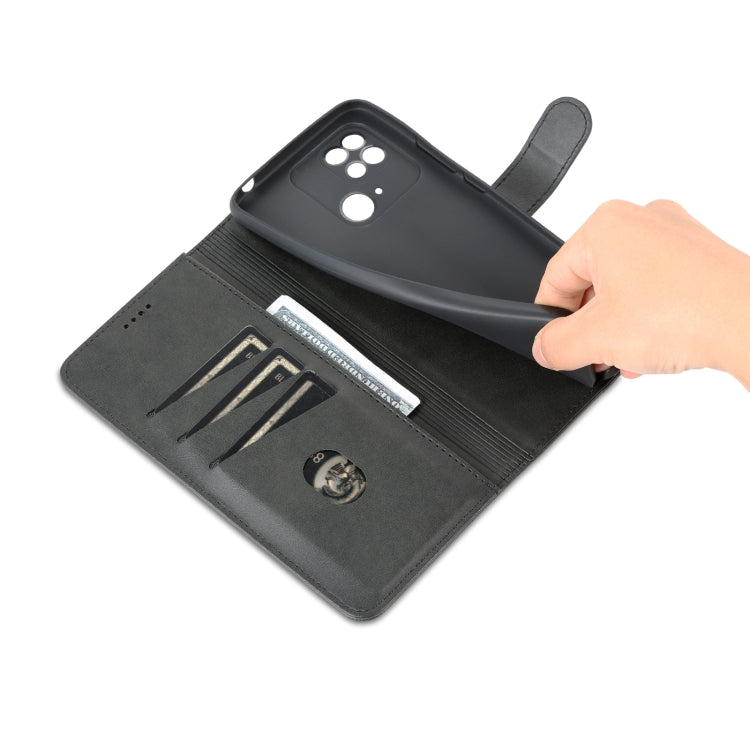 For Xiaomi Redmi 10C / Redmi 10 India AZNS Skin Feel Calf Texture Flip Leather Phone Case