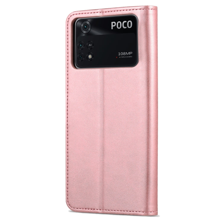 For Xiaomi Poco X4 Pro 5G AZNS Skin Feel Calf Texture Flip Leather Phone Case