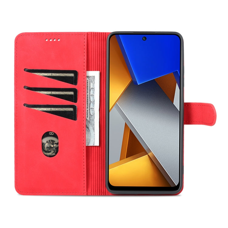 For Xiaomi Poco X4 Pro 5G AZNS Skin Feel Calf Texture Flip Leather Phone Case