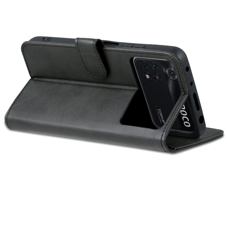 For Xiaomi Poco X4 Pro 5G AZNS Skin Feel Calf Texture Flip Leather Phone Case