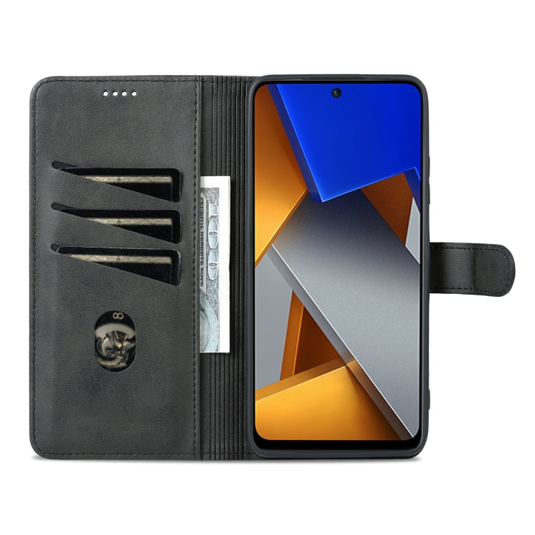 For Xiaomi Poco X4 Pro 5G AZNS Skin Feel Calf Texture Flip Leather Phone Case