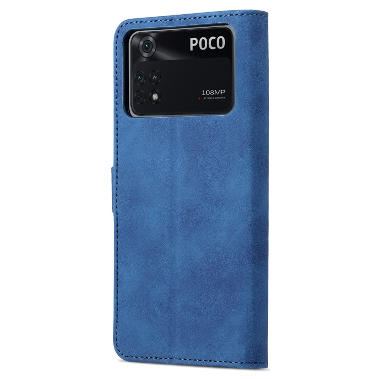For Xiaomi Poco X4 Pro 5G AZNS Skin Feel Calf Texture Flip Leather Phone Case