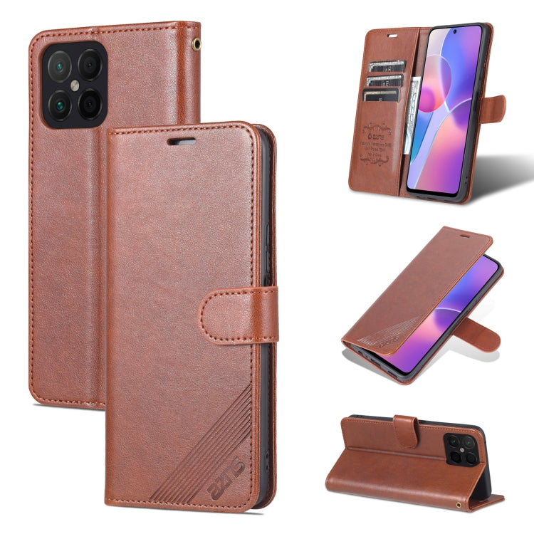 For Honor X8 / X30i AZNS Sheepskin Texture Flip Leather Phone Case
