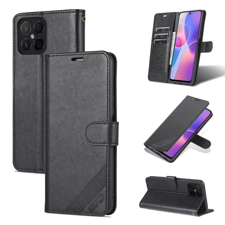For Honor X8 / X30i AZNS Sheepskin Texture Flip Leather Phone Case