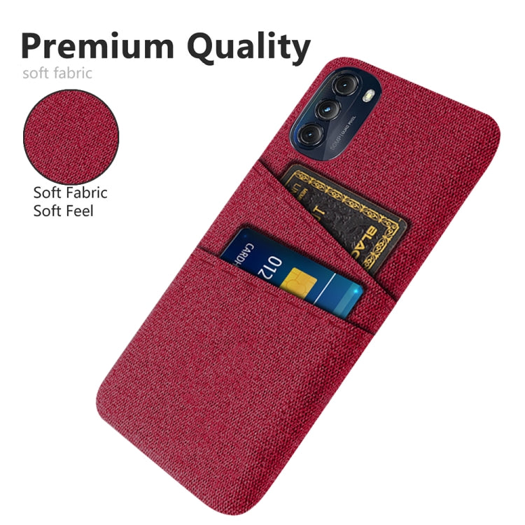 For Motorola Moto G 5G 2022 Cloth Texture Card Slot PC+Nylon Phone Case