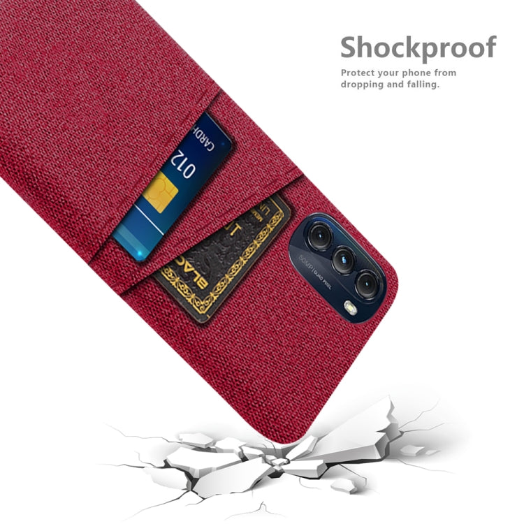 For Motorola Moto G 5G 2022 Cloth Texture Card Slot PC+Nylon Phone Case