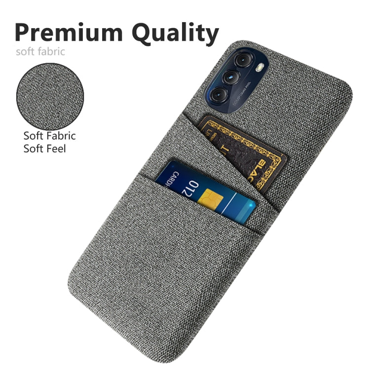 For Motorola Moto G 5G 2022 Cloth Texture Card Slot PC+Nylon Phone Case