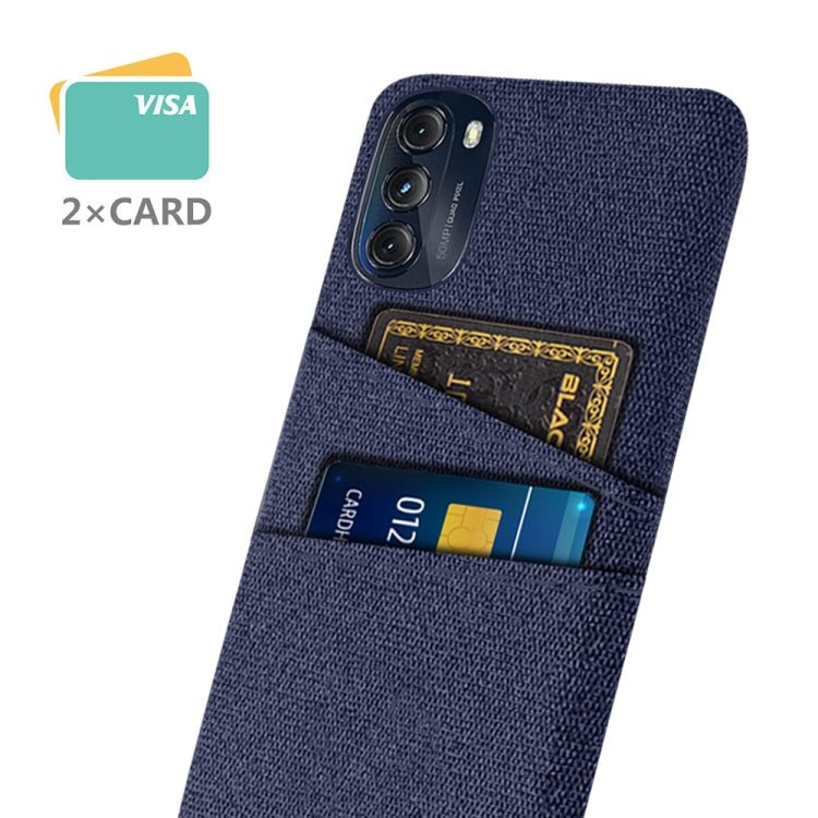 For Motorola Moto G 5G 2022 Cloth Texture Card Slot PC+Nylon Phone Case