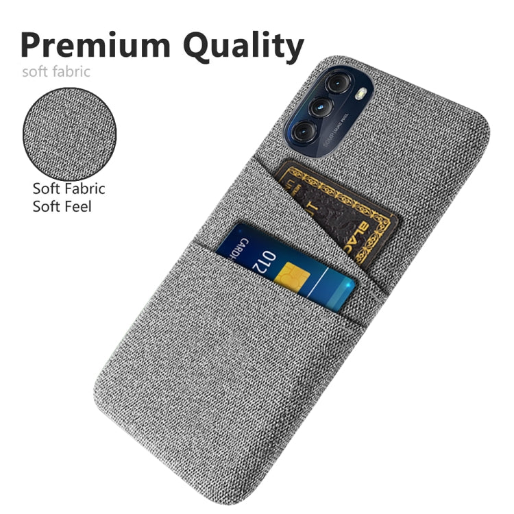 For Motorola Moto G 5G 2022 Cloth Texture Card Slot PC+Nylon Phone Case