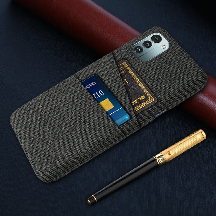 For Nokia G11 Cloth Texture Card Slot PC+Nylon Phone Case