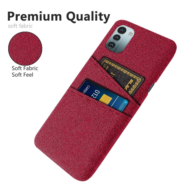 For Nokia G11 Cloth Texture Card Slot PC+Nylon Phone Case