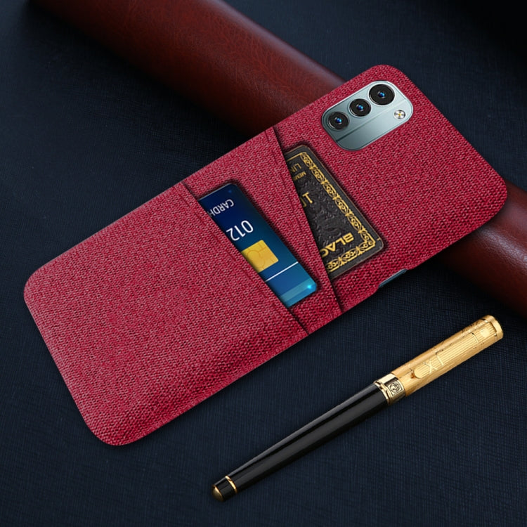 For Nokia G11 Cloth Texture Card Slot PC+Nylon Phone Case