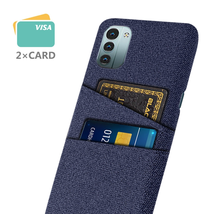 For Nokia G11 Cloth Texture Card Slot PC+Nylon Phone Case