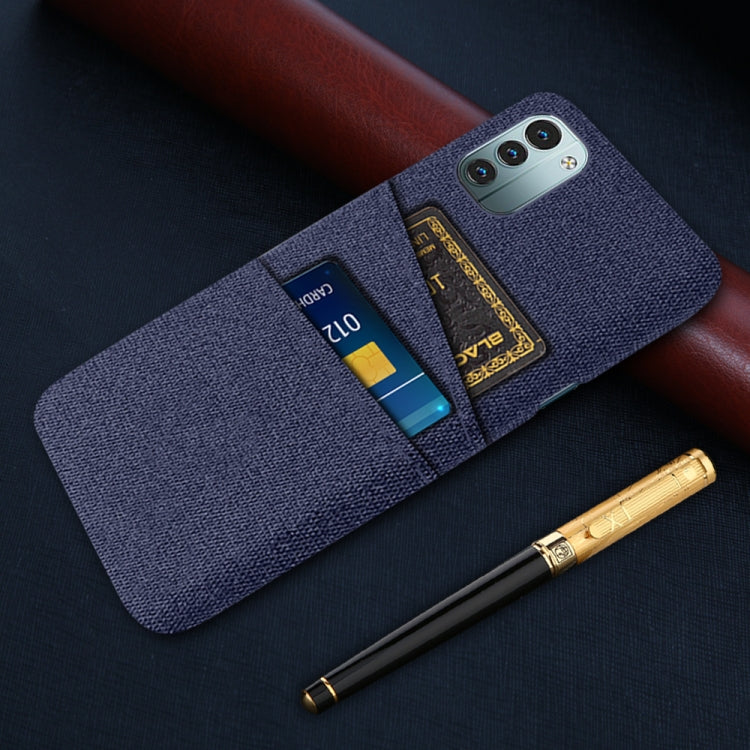For Nokia G11 Cloth Texture Card Slot PC+Nylon Phone Case
