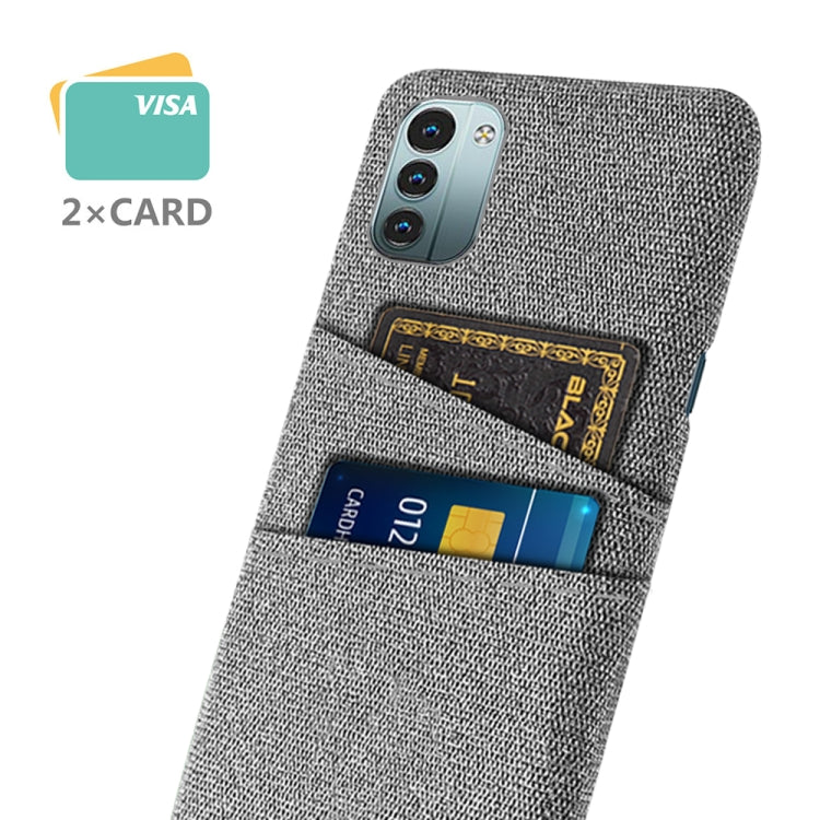 For Nokia G11 Cloth Texture Card Slot PC+Nylon Phone Case