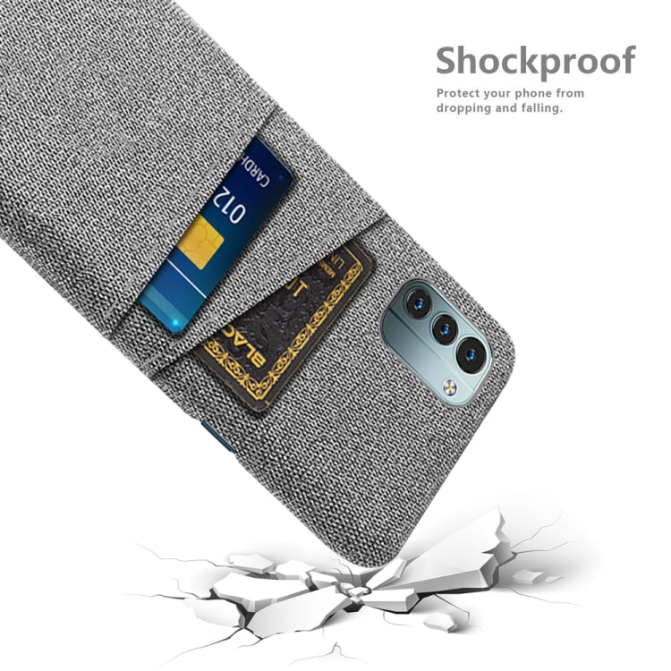 For Nokia G11 Cloth Texture Card Slot PC+Nylon Phone Case