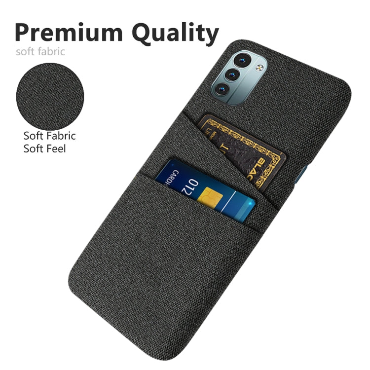 For Nokia G21 Cloth Texture Card Slot PC+Nylon Phone Case