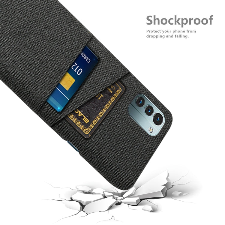 For Nokia G21 Cloth Texture Card Slot PC+Nylon Phone Case