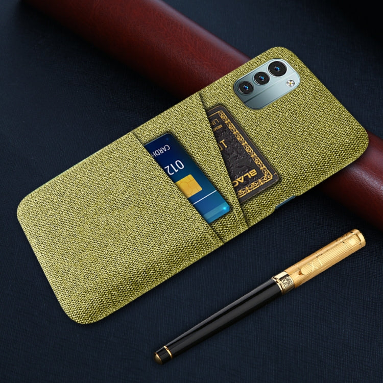 For Nokia G21 Cloth Texture Card Slot PC+Nylon Phone Case
