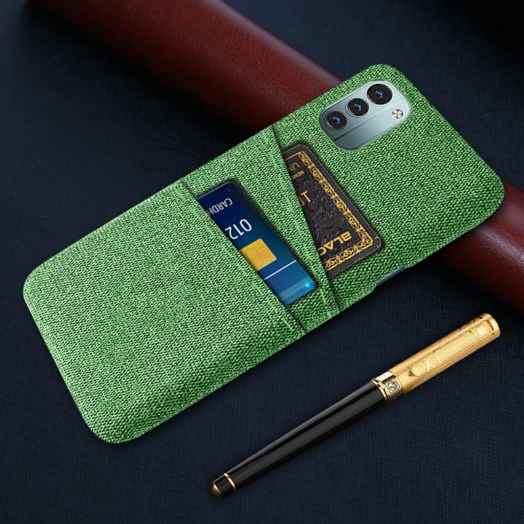 For Nokia G21 Cloth Texture Card Slot PC+Nylon Phone Case