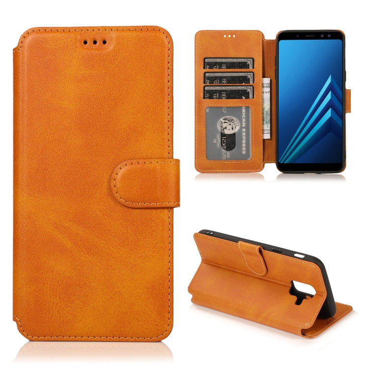 For Samsung Galaxy A6 2018 Shockproof PU + TPU Leather Phone Case