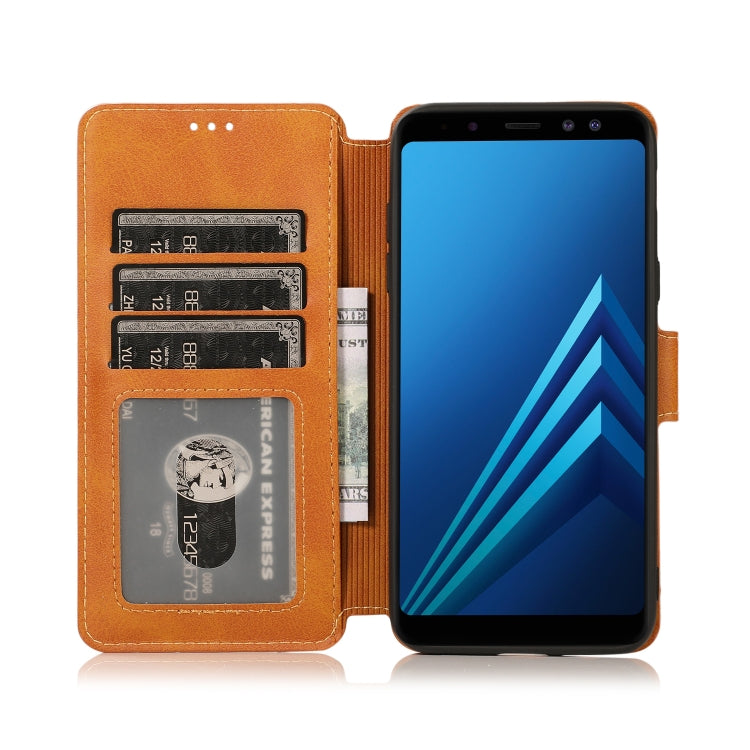 For Samsung Galaxy A6 2018 Shockproof PU + TPU Leather Phone Case