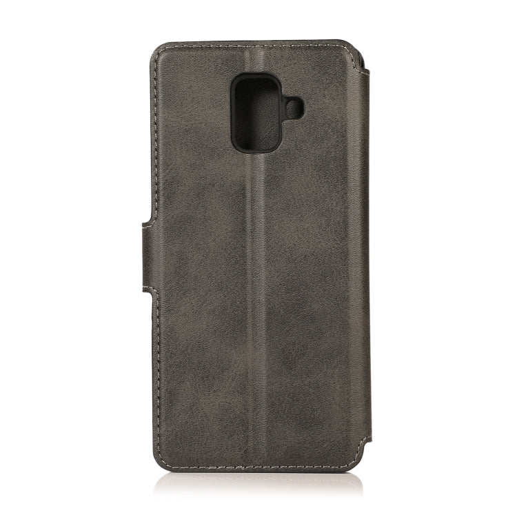 For Samsung Galaxy A6 2018 Shockproof PU + TPU Leather Phone Case