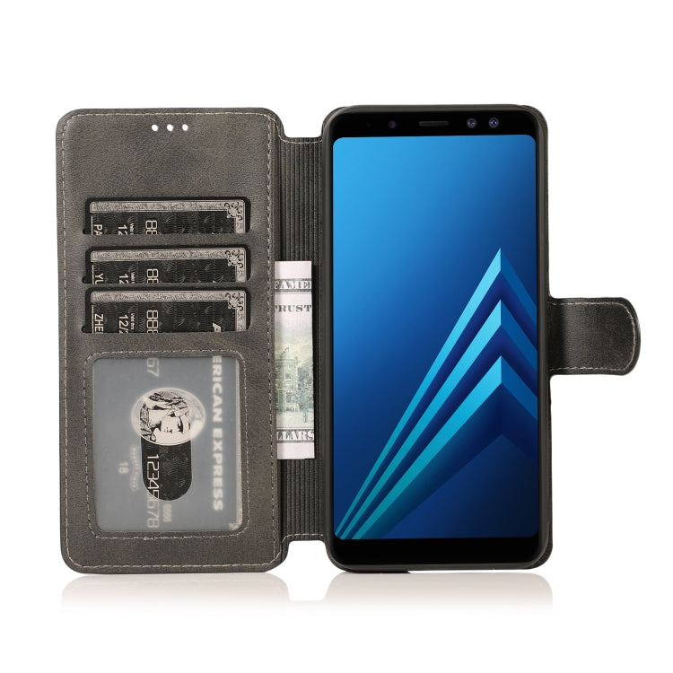 For Samsung Galaxy A6 2018 Shockproof PU + TPU Leather Phone Case