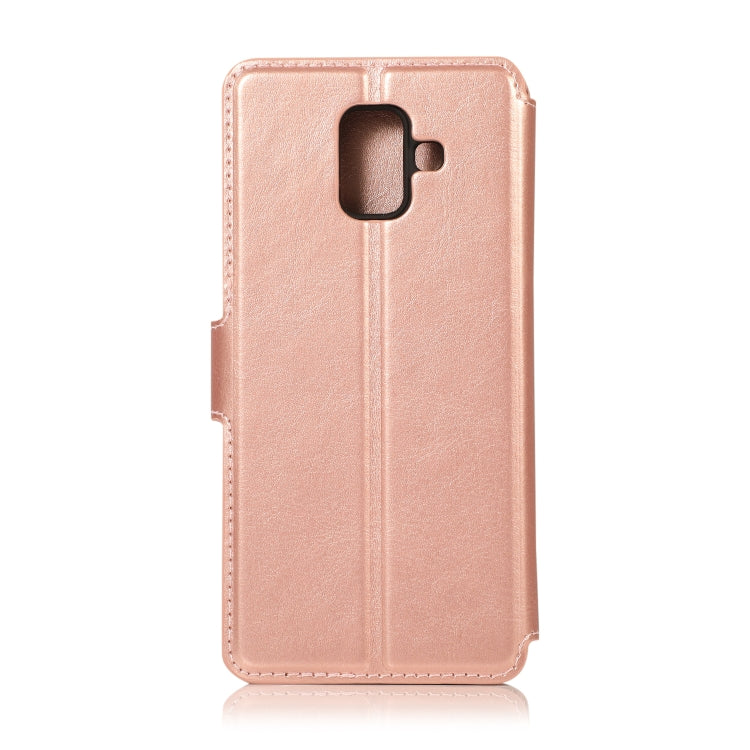 For Samsung Galaxy A6 2018 Shockproof PU + TPU Leather Phone Case