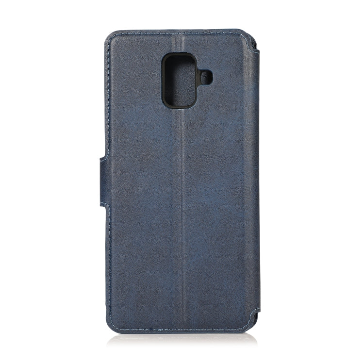 For Samsung Galaxy A6 2018 Shockproof PU + TPU Leather Phone Case