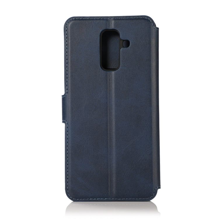 For Samsung Galaxy A6+ Shockproof PU + TPU Leather Phone Case