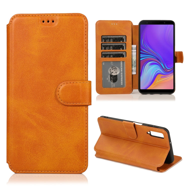 For Samsung Galaxy A7 2018 Shockproof PU + TPU Leather Phone Case