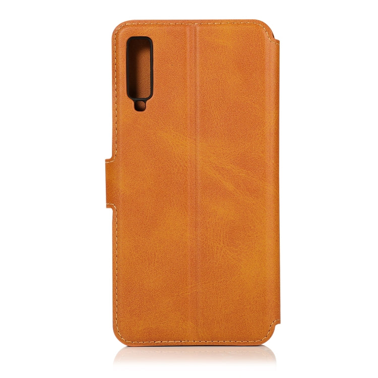 For Samsung Galaxy A7 2018 Shockproof PU + TPU Leather Phone Case