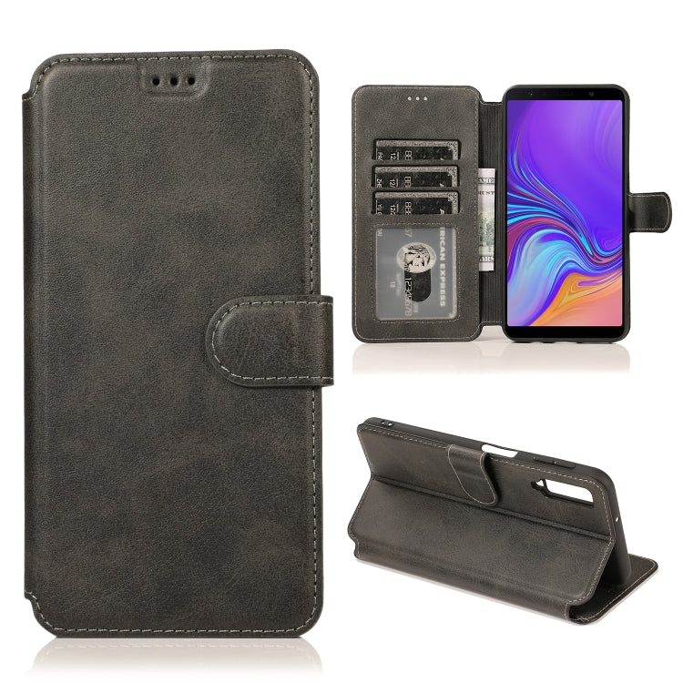 For Samsung Galaxy A7 2018 Shockproof PU + TPU Leather Phone Case