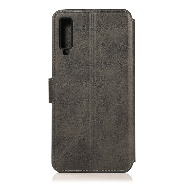 For Samsung Galaxy A7 2018 Shockproof PU + TPU Leather Phone Case