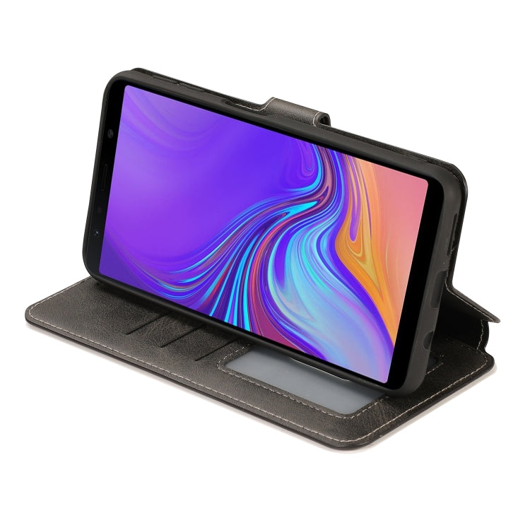 For Samsung Galaxy A7 2018 Shockproof PU + TPU Leather Phone Case