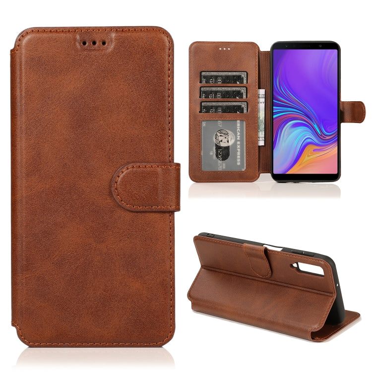 For Samsung Galaxy A7 2018 Shockproof PU + TPU Leather Phone Case