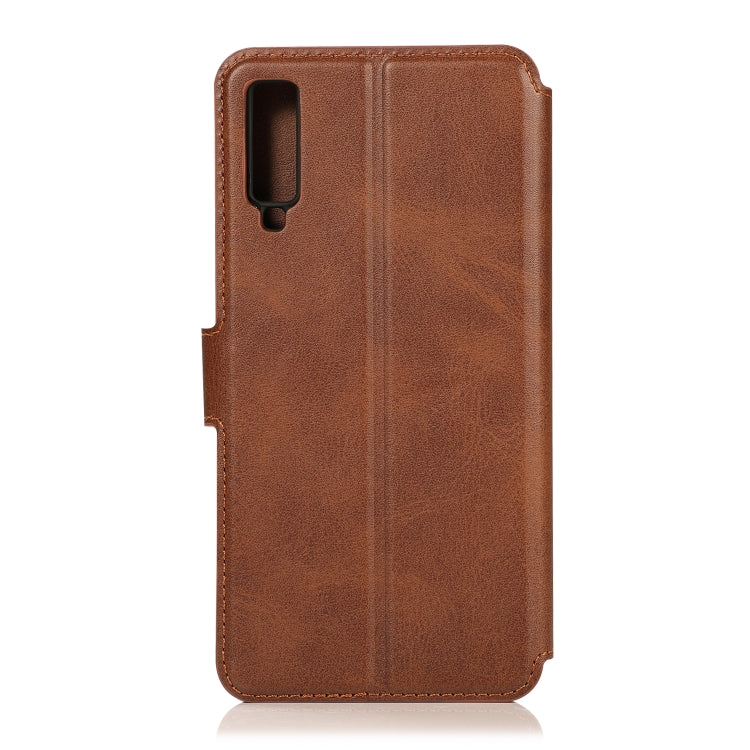 For Samsung Galaxy A7 2018 Shockproof PU + TPU Leather Phone Case