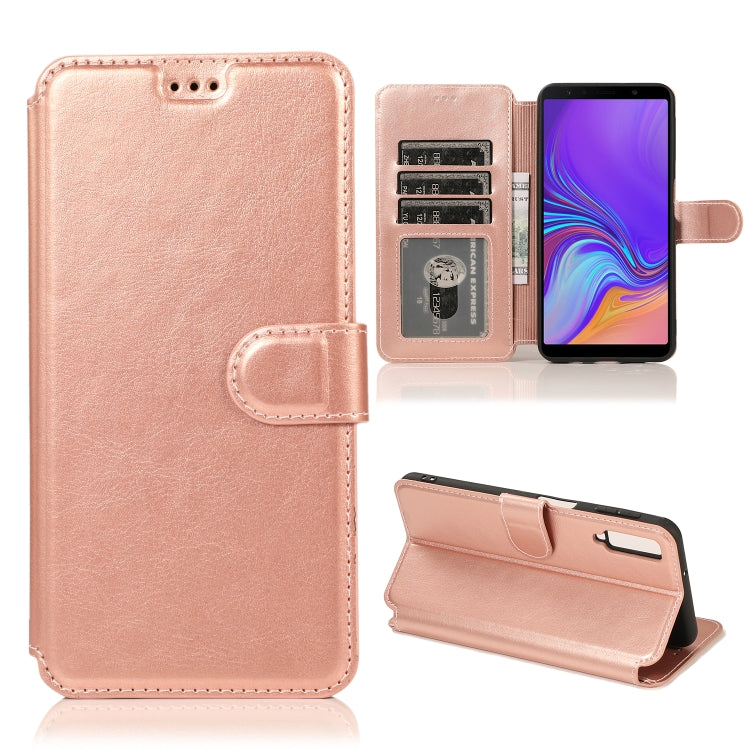 For Samsung Galaxy A7 2018 Shockproof PU + TPU Leather Phone Case