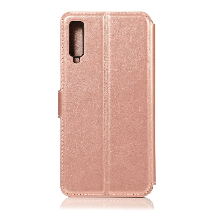 For Samsung Galaxy A7 2018 Shockproof PU + TPU Leather Phone Case
