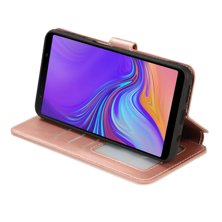 For Samsung Galaxy A7 2018 Shockproof PU + TPU Leather Phone Case