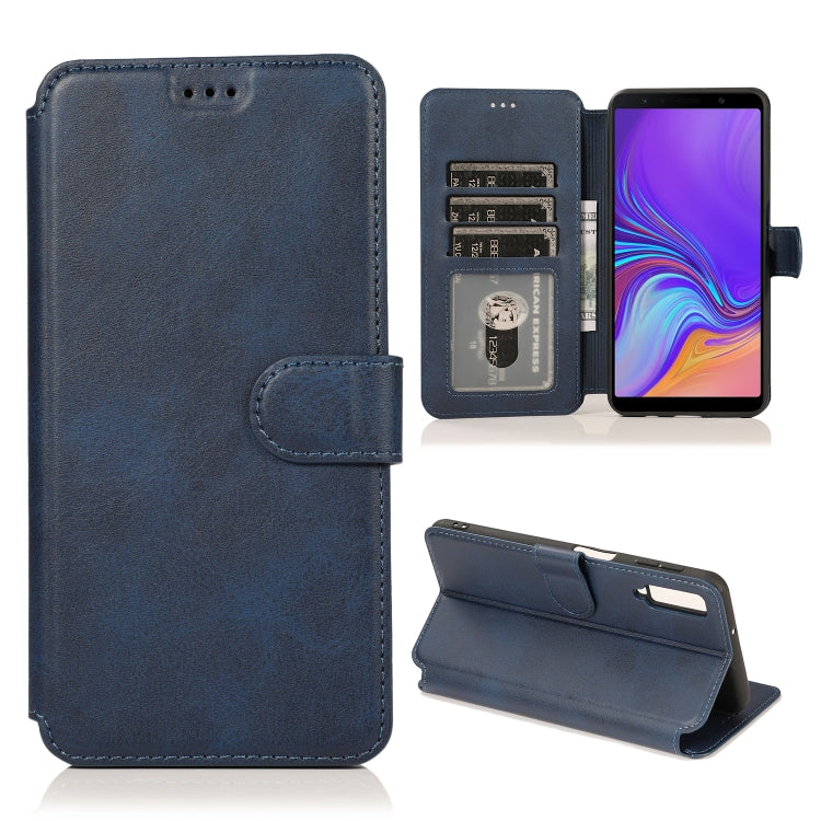 For Samsung Galaxy A7 2018 Shockproof PU + TPU Leather Phone Case
