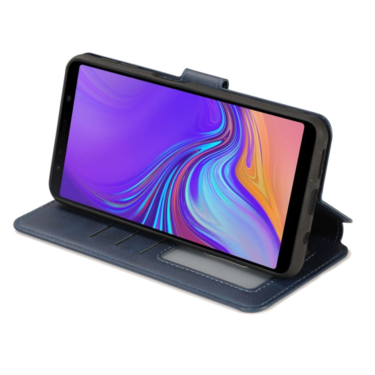For Samsung Galaxy A7 2018 Shockproof PU + TPU Leather Phone Case