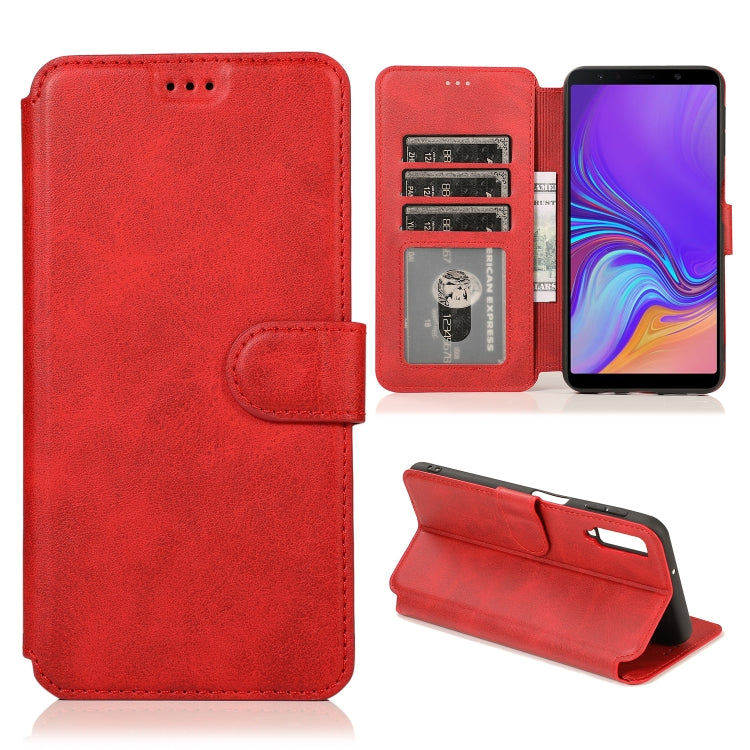 For Samsung Galaxy A7 2018 Shockproof PU + TPU Leather Phone Case